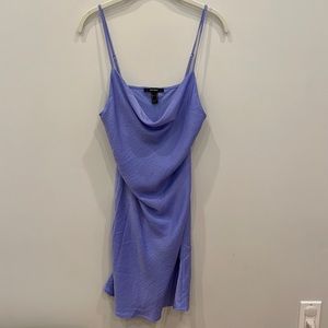 Forever 21 purple cowl neck midi slip dress